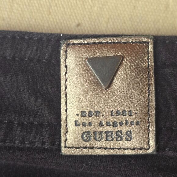 Guess Legging Slim Fit Low Rose Women's 26 Black with Pockets - Picture 12 of 16